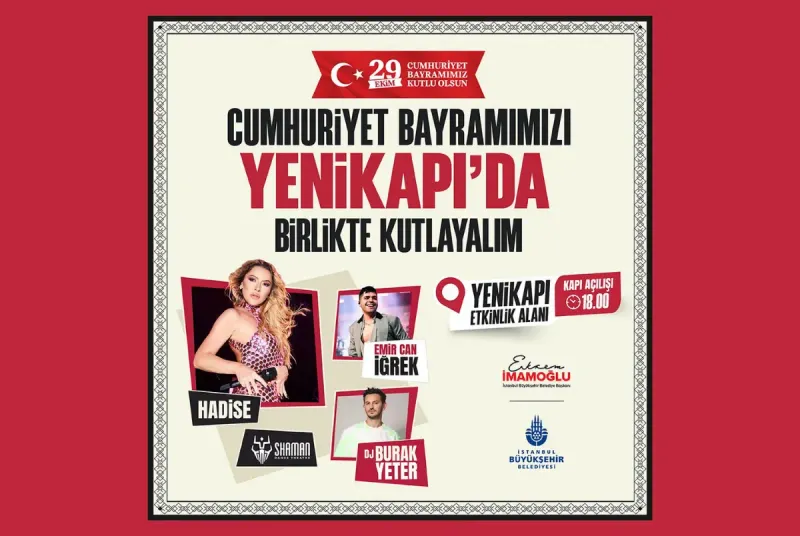 İstanbul 29 Ekim Cumhuriyet Bayramı Kutlamaları